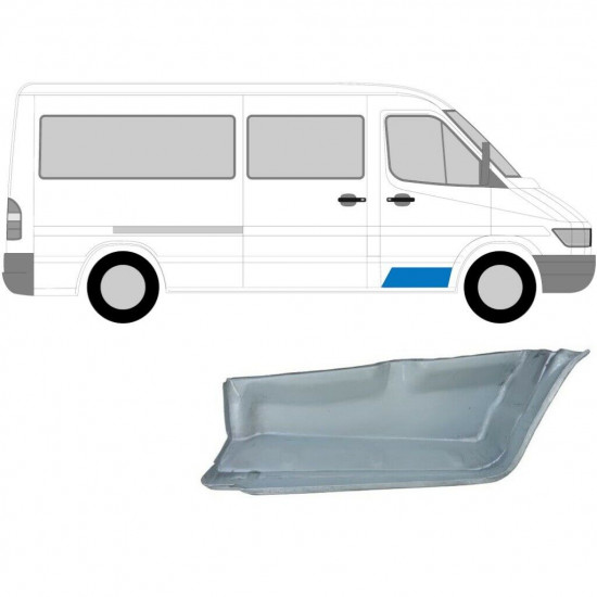 Opravný plech předního schodu na Mercedes Sprinter 1995-2006 / Levá+Pravá / Sada 6266