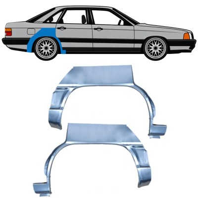 Lem zadního blatníku na Audi 100 C3 1982-1990 / Levá+Pravá / Sada 9993