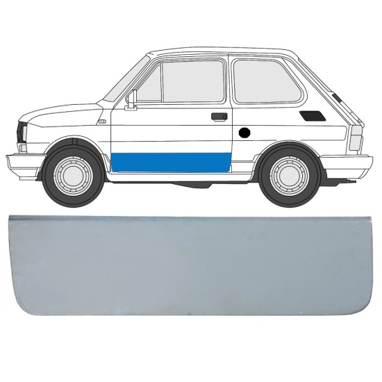 Opravný plech dveří na Fiat 126p 1972-2000 / Levá 17261