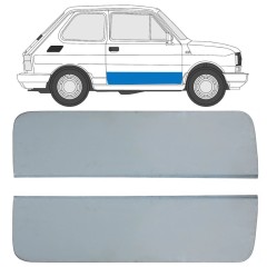 Opravný plech dveří na Fiat 126p 1972-2000 / Levá+Pravá / Sada 17262