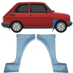 Opravný plech předního blatníku na Fiat 126p 1972-2000 / Levá+Pravá / Sada 11222