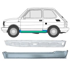 Opravný plech prahu vnitřní + vnější na Fiat 126p 1972-2000 / Levá / Sada 11717