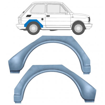 Lem zadního blatníku na Fiat 126p 1972-2000 / Levá+Pravá / Sada 9527