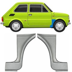 Opravný plech předního blatníku na Fiat 126p 1972-1994 ST/FL / Levá+Pravá / Sada 11219