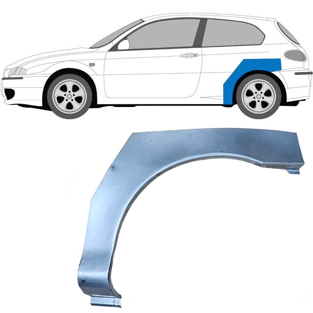 Lem zadního blatníku na Alfa Romeo 147 2000-2010 / Levá 6049