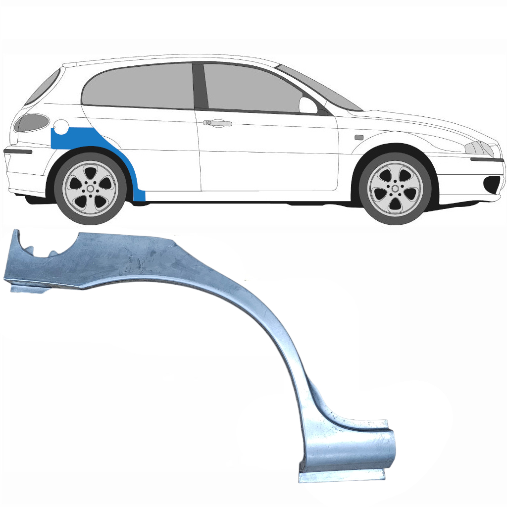 Lem zadního blatníku na Alfa Romeo 147 2000-2010 / Pravá 6045