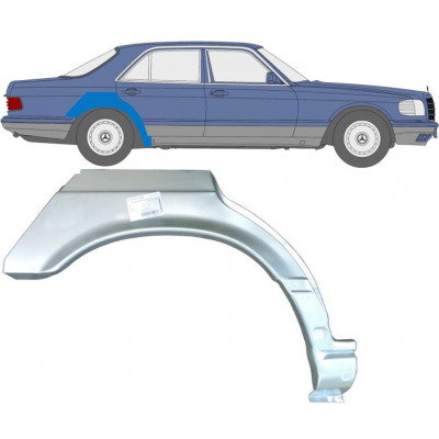 Lem zadního blatníku na Mercedes S-class 1979-1991 / Pravá 6737