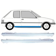 Kompletní práh na Peugeot 205 1983-1998 / Levá+Pravá / Sada 9815