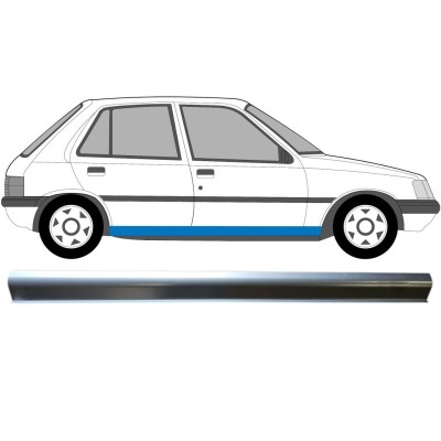 Opravný plech spodní části prahu na Peugeot 205 1983-1998 / Levá = Pravá (symetrická) 16057