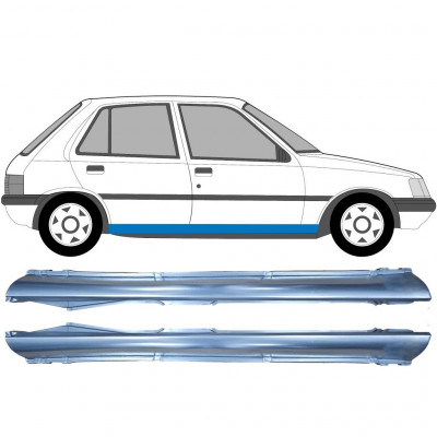 Opravný plech prahu na Peugeot 205 1983-1998 / Levá+Pravá / Sada 9550