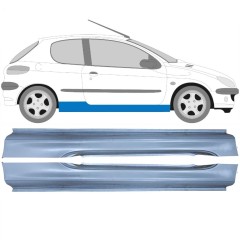 Kompletní práh na Peugeot 206 206+ 1998-2012 / Levá+Pravá / Sada 9248