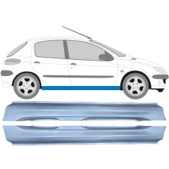 Kompletní práh na Peugeot 206 206+ 1998-2012 / Levá+Pravá / Sada 9247