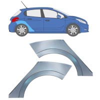 Lem zadního blatníku na Peugeot 208 2012-2019 / Levá+Pravá / Sada 16318