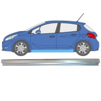 Opravný plech prahu na Peugeot 208 2012-2019 / Levá 16314