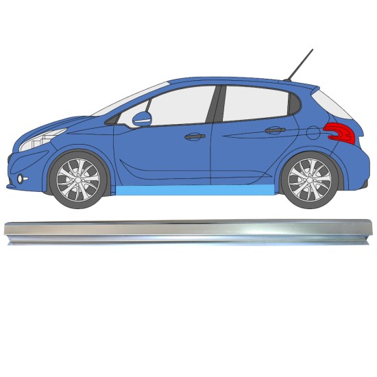 Opravný plech prahu na Peugeot 208 2012-2019 / Levá 16314