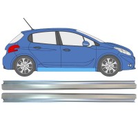Opravný plech prahu na Peugeot 208 2012-2019 / Levá+Pravá / Sada 16315