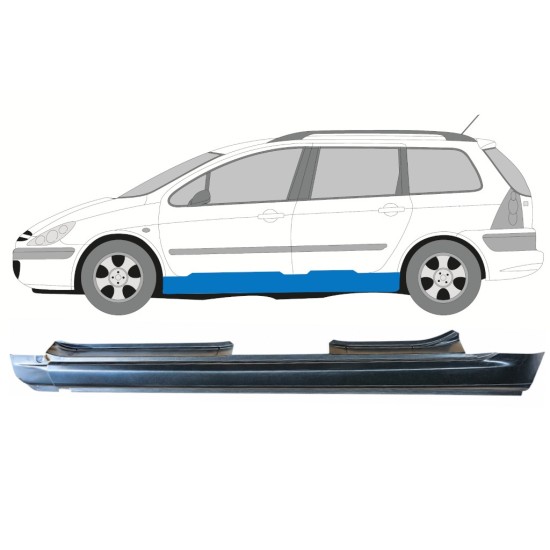Kompletní práh na Peugeot 307 2001-2008 / Levá / COMBI 16968