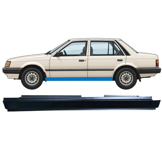 Kompletní práh na Mazda 323 BF 1985-1989 / Levá 12960