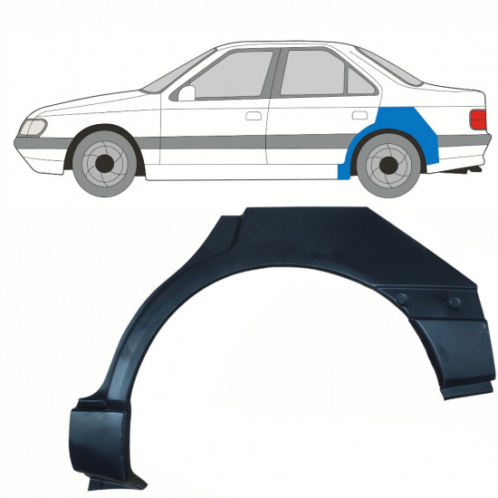 Lem zadního blatníku na Peugeot 405 1987-1996 / Levá 10782