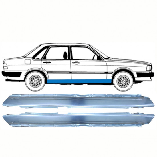 Kompletní práh na Audi 80 B2 1978-1986 / Levá+Pravá / Sada 9116