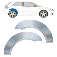 Lem zadního blatníku na Audi A3 8P 2003-2012 / Levá+Pravá / Sada 16321