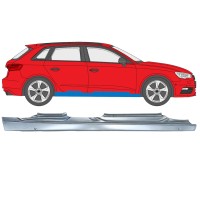 Kompletní práh na Audi A3 8V 2012-2020 / Pravá / HATCHBACK 17283