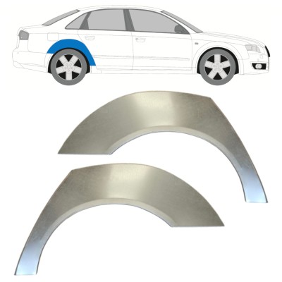 Lem zadního blatníku na Audi A4 B7 2004-2007 / Levá+Pravá / Sada 14747