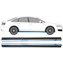 Opravný plech prahu na Audi A6 C6 2004-2010 / Levá+Pravá / Sada 14985