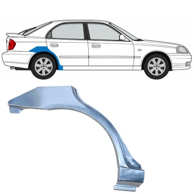 Lem zadního blatníku na Hyundai Accent 2000-2006 / Pravá 7593