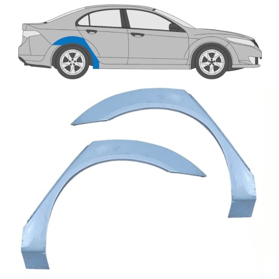 Lem zadního blatníku na Honda Accord 2008-2016 / Levá+Pravá / Sada 16289