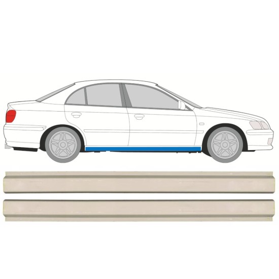 Opravný plech spodní části prahu na Honda Accord 1998-2002 / Levá+Pravá / Sada 16103