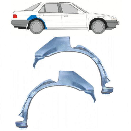 Lem zadního blatníku na Honda Accord 1985-1989 / Levá+Pravá / Sada 9880