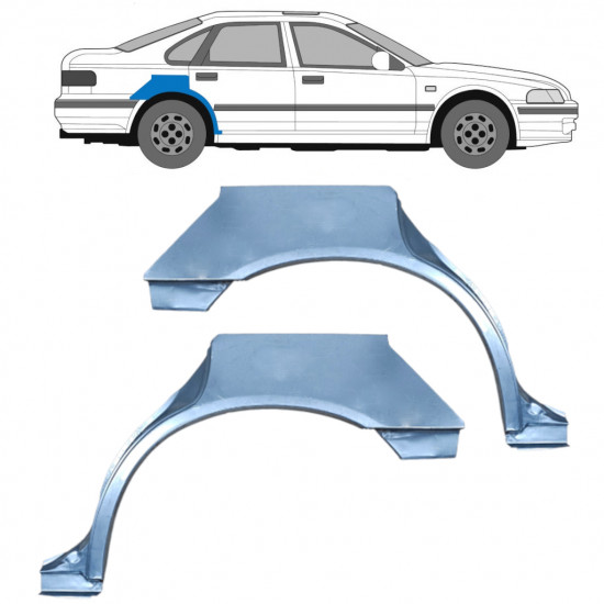 Lem zadního blatníku na Honda Accord 1993-1998 / Levá+Pravá / Sada 10629