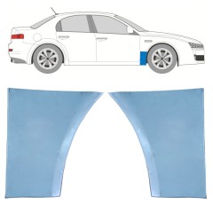Opravný plech předního blatníku na Alfa Romeo 159 2005-2012 / Levá+Pravá / Sada 11279