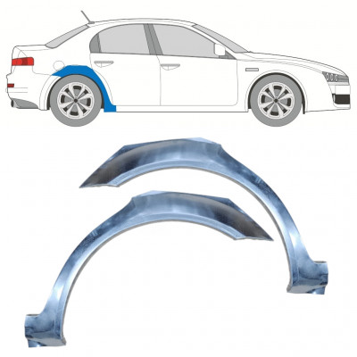 Lem zadního blatníku na Alfa Romeo 159 2005-2012 / Levá+Pravá / Sada 9915