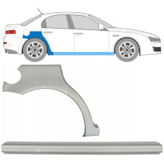Opravný plech prahu + zadního blatníku na Alfa Romeo 159 2005-2012 / Pravá / Sada 10316