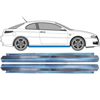 Opravný plech prahu na Alfa Romeo GT 2003-2010 / Levá+Pravá / Sada 16150