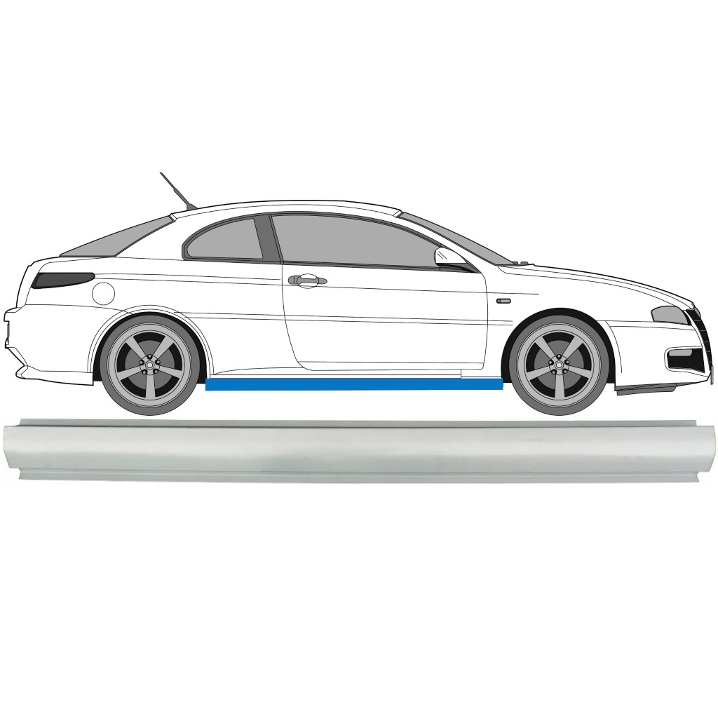 Opravný Plech Prahu Na Alfa Romeo Gt 2003-2010 / Levá = Pravá (Symetrická) 7174