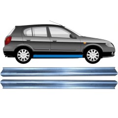 Opravný plech prahu na Nissan Almera N16 1999-2007 / Levá = Pravá (symetrická) / Sada 10493