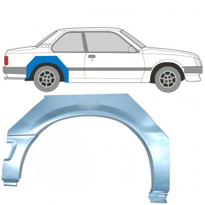 Lem zadního blatníku na Opel Ascona C / Vauxhall Cavalier 1981-1988 / Pravá 7291