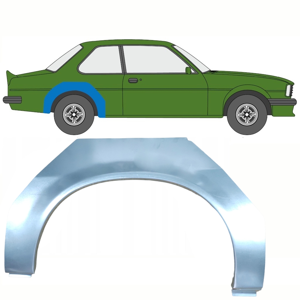 Podběh Zadního Kola Opravný Panel / Práva Opel Ascona B 1975-1981