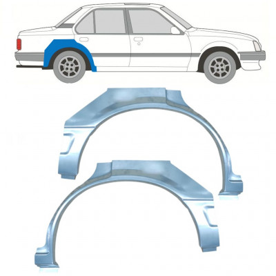 Lem zadního blatníku na Opel Ascona C / Vauxhall Cavalier 1981-1988 / Levá+Pravá / Sada 9705