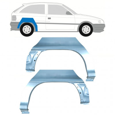 Lem zadního blatníku na Opel Astra 1991-2002 / Levá+Pravá / Sada 9680