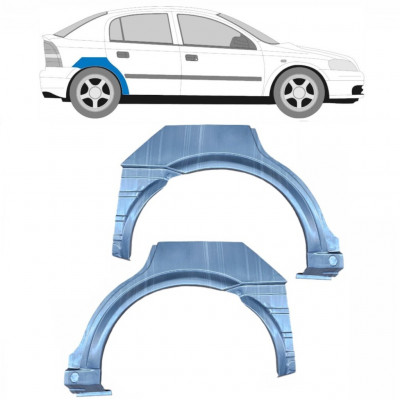 Lem zadního blatníku na Opel Astra 1998-2009 / Levá+Pravá / Sada 9167