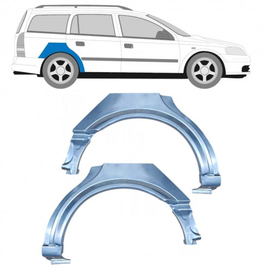 Lem zadního blatníku na Opel Astra 1998-2009 / Levá+Pravá / COMBI / Sada 10434