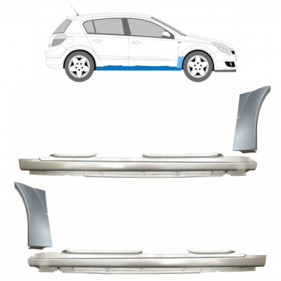 OPEL ASTRA 2003-2014 OPRAVA PŘEDNÍHO BLATNÍKU + OPRAVA PRAHU / LEVÝ + PRÁVA