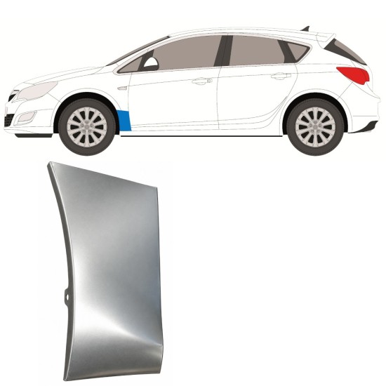 Opravný plech předního blatníku na Opel Astra J 2009-2015 / Levá 17166