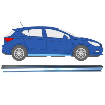 Opravný plech spodní části prahu na Opel Vauxhall Astra K 2015-2022 / Pravá 16624