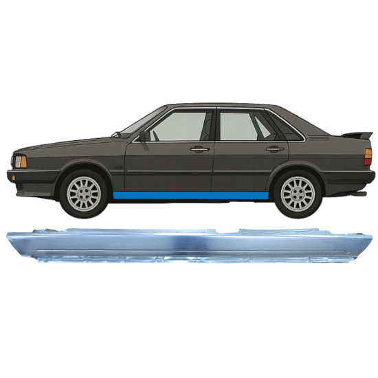 Kompletní práh na Audi 80 B2 1978-1986 / Levá 9115