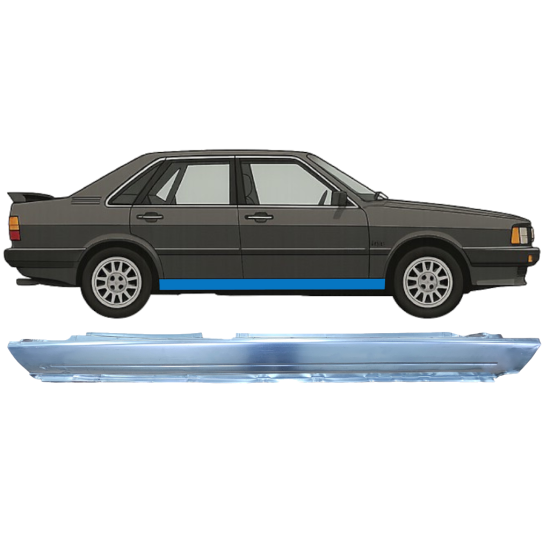 Kompletní práh na Audi 80 B2 1978-1986 / Pravá 9114